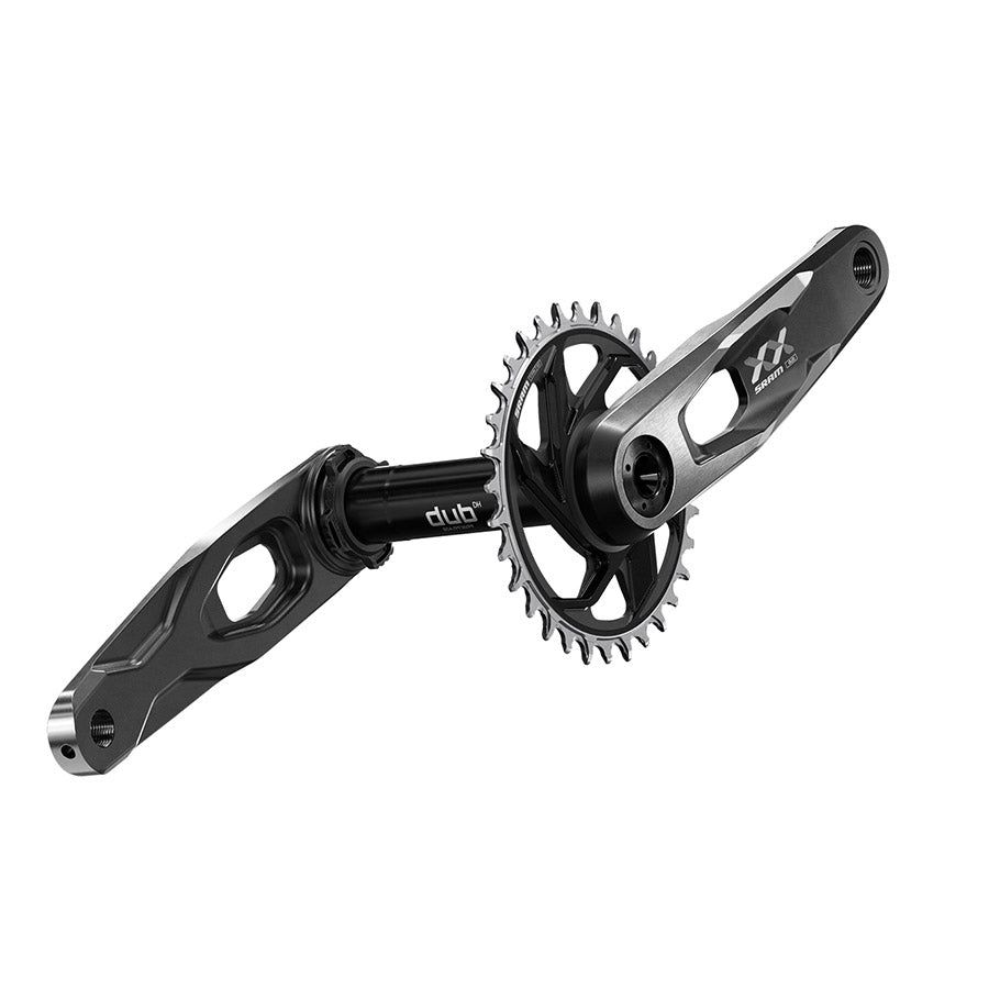 SRAM, XX Downhill CL56.5, Crankset, Speed: 7, Spindle: 28.99mm, BCD: Direct Mount SRAM 8 Bolt, 34, DUB, 165mm, Black, DH