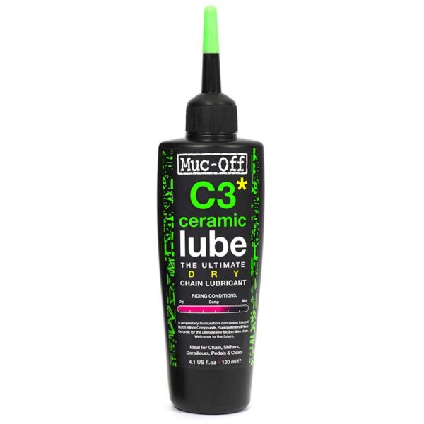 Muc-Off, Lubrifiant Ceramic Dry, 120ml avec UV Torch